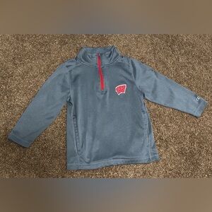 Wisconsin Badgers Quarter Zip Pullover size Youth Small